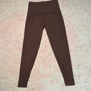 Kiragrace Brown High Waist Seamless Yoga Leggings Women’s Medium Activewear